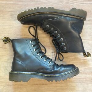 Dr. Martens Luana Leather Ankle Boots Lace Up